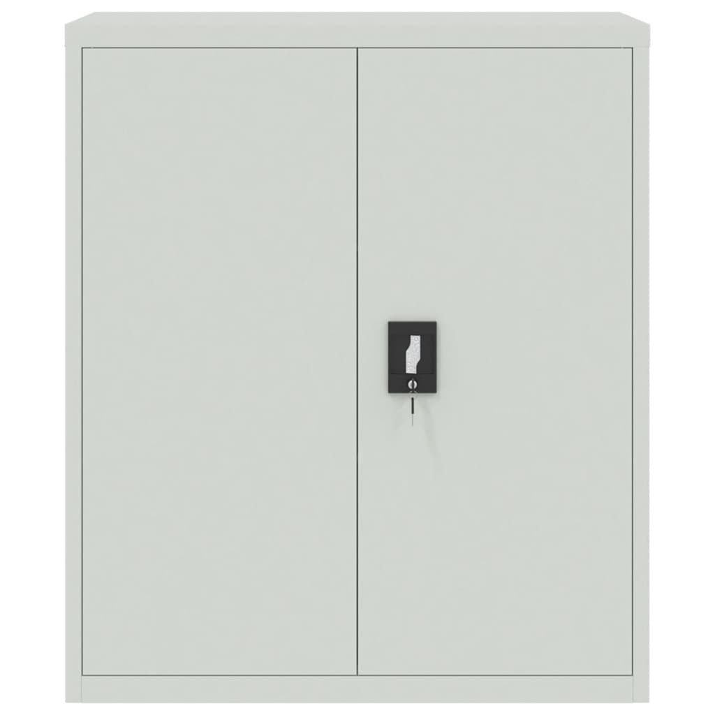 File Cabinet Light grey Powder-coated steel Large Lockable wheels