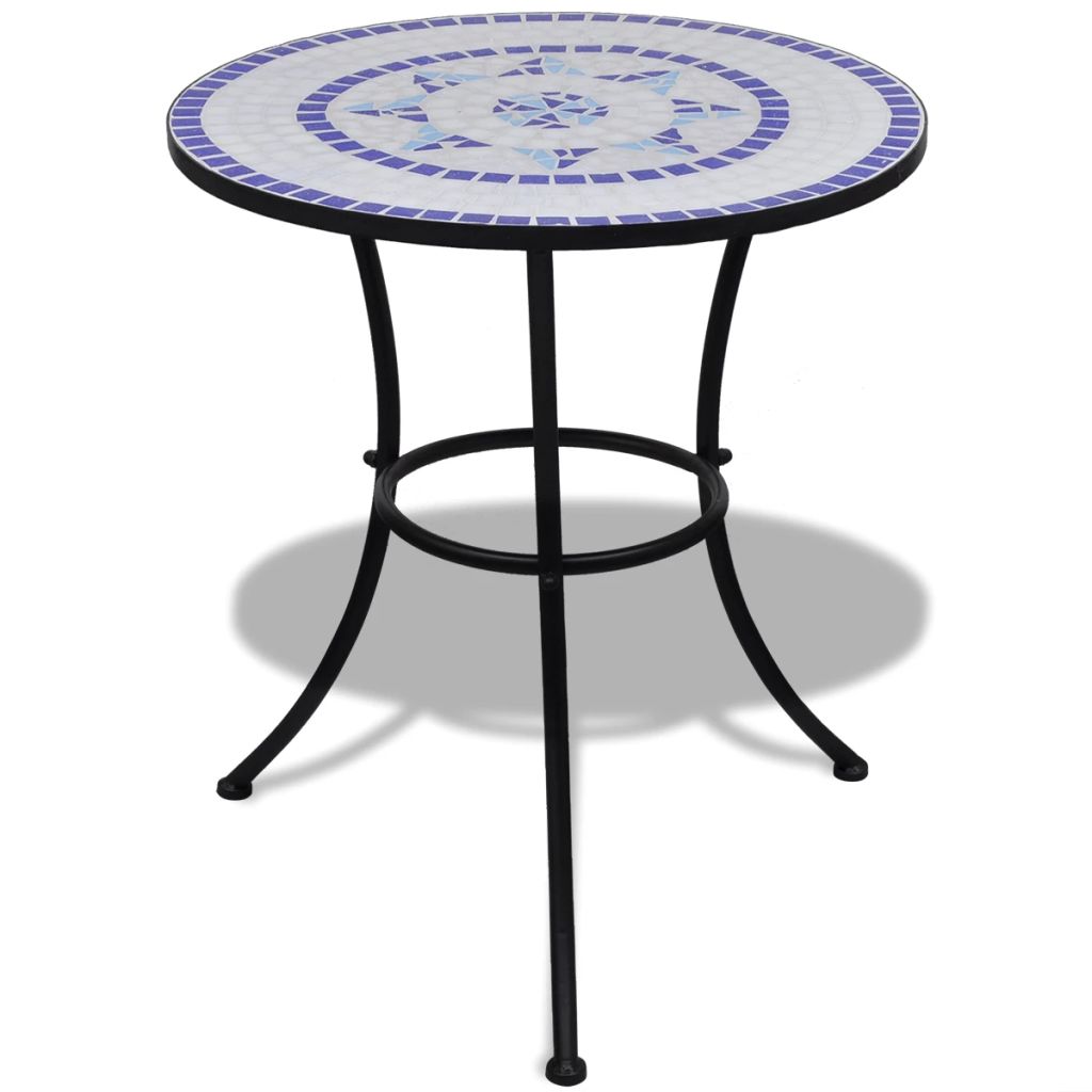 Mosaic Bistro Table Terracotta 23.6" Ceramic
