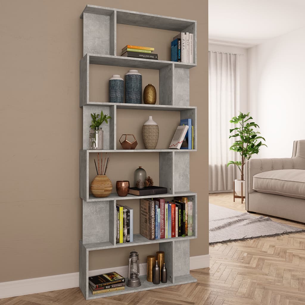 Book Cabinet/Room Divider White 31.5"x9.4"x75.6" Chipboard