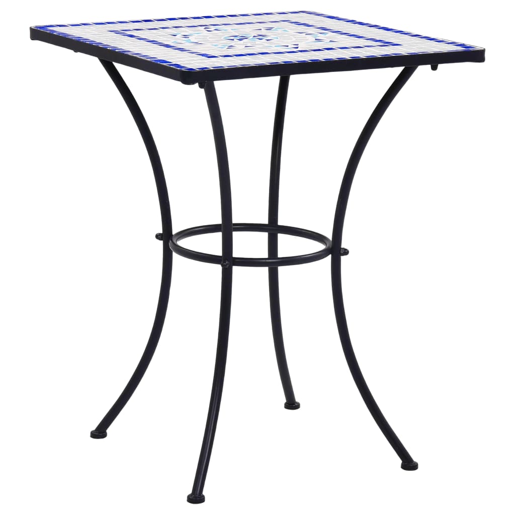 Mosaic Bistro Table Terracotta 23.6" Ceramic
