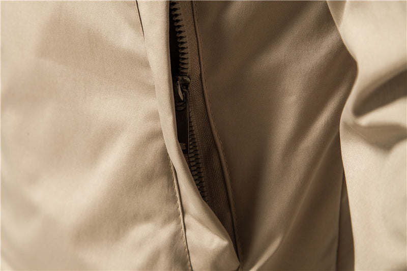 Aiopeson Solid Color Bomber Jacket Men Casual Slim Fit Baseball Mens