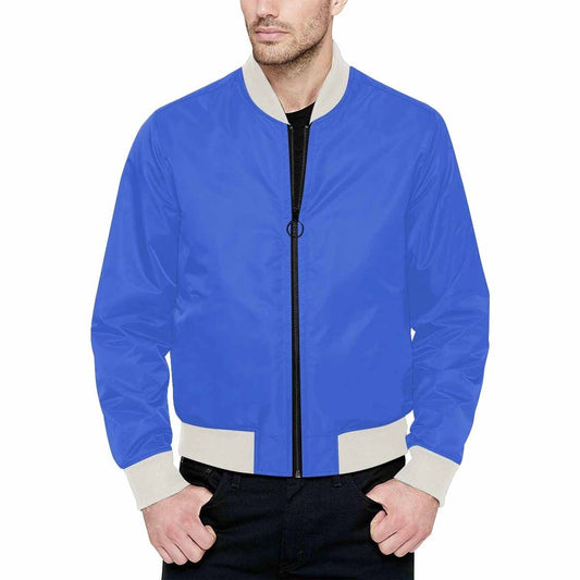 Mens Jacket, Royal Blue Bomber Jacket