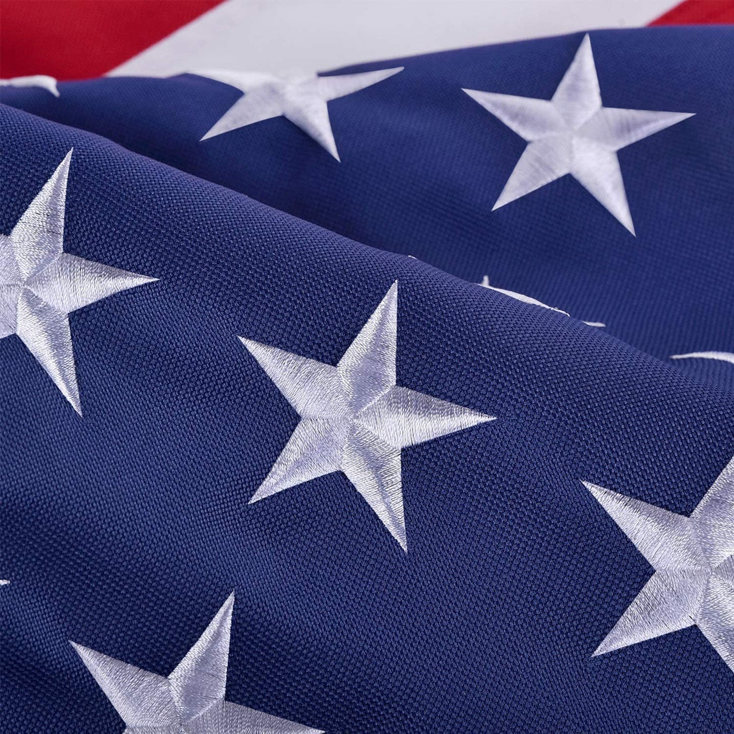 American Flag 10x15 ft 8x12 ft 6x10 ft 5x8 ft 4x6 ft 3x5 ft 2x3 ft Outdoor Heavy Duty Embroidered Stars USA Flag Sewn Stripes Fade Resistance Brass Grommets All Weather UV Active