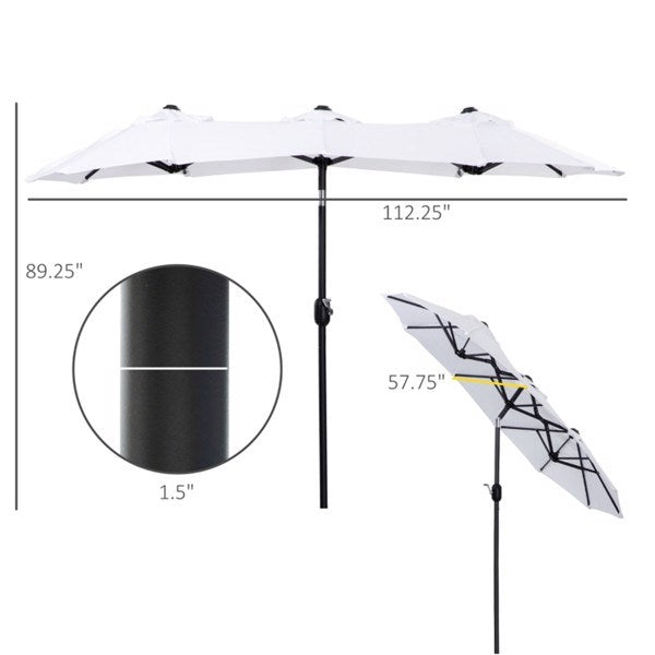 Outdoor beach umbrella /Double-sided Umbrella (Swiship-Ship)(Prohibited by WalMart)