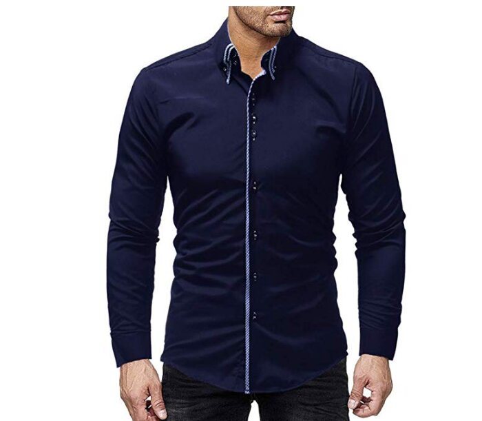 Black Long Sleeve Business Casual Shirts