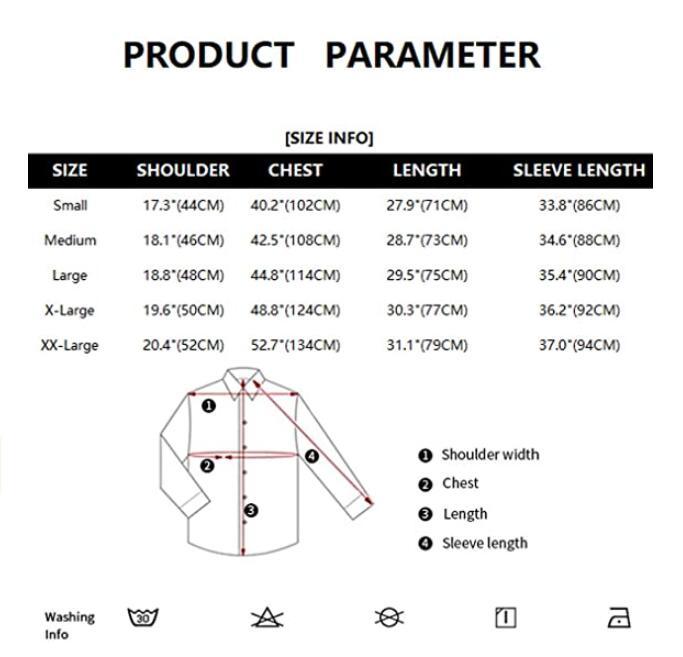 Men's Casual Button Down Shirts Long Sleeve Regular Denim Work Shirt