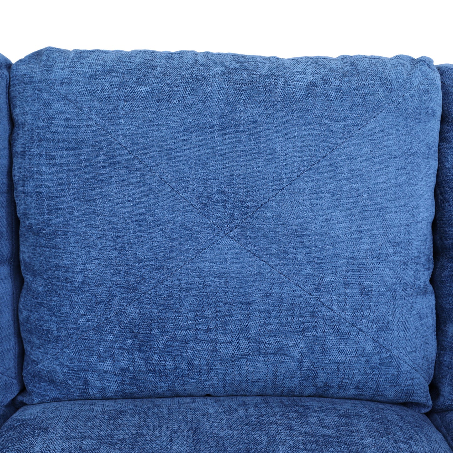 Blue Linen 3-Piece Living Room Sofa Set B