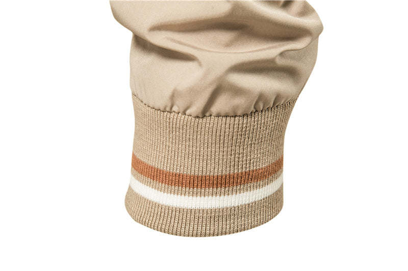 Aiopeson Solid Color Bomber Jacket Men Casual Slim Fit Baseball Mens