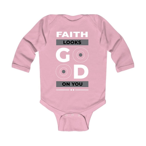 Infant Long Sleeve Graphic T-shirt, Faith Looks Good