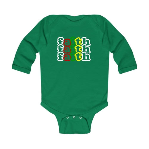 Infant Long Sleeve Graphic T-shirt, Faith Stack Multicolor