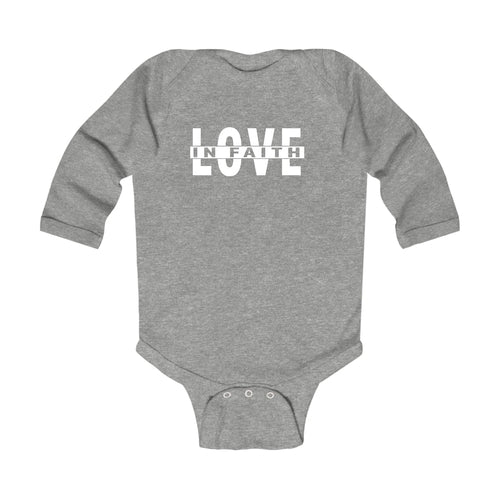 Infant Long Sleeve Graphic T-shirt, Love In Faith
