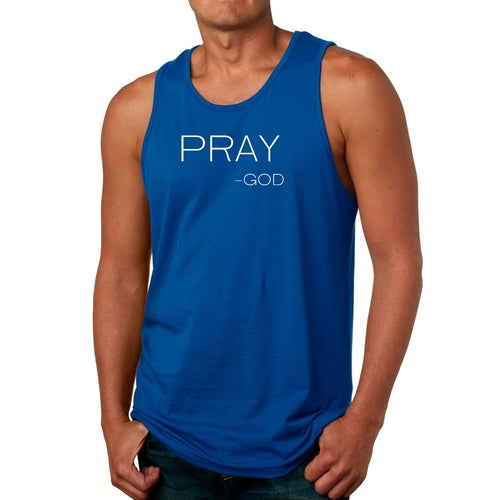 Mens Fitness Tank Top Graphic T-shirt Say It Soul, ’pray-god’