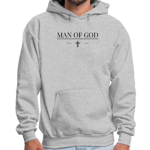 Mens Graphic Hoodie Man Of God Black Print
