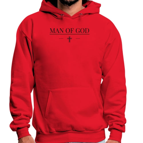 Mens Graphic Hoodie Man Of God Black Print