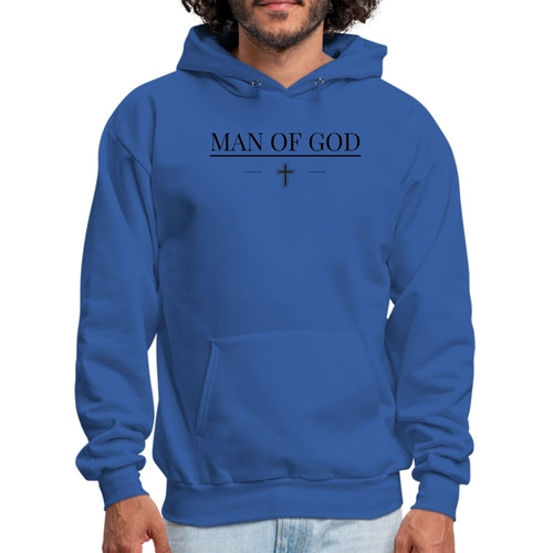 Mens Graphic Hoodie Man Of God Black Print