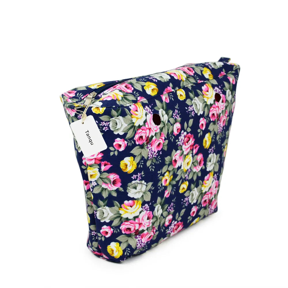 TANQU New Colorful Waterproof Inner Lining Insert Zipper Pocket for Classic Mini Obag Canvas Inner Pocket for O Bag