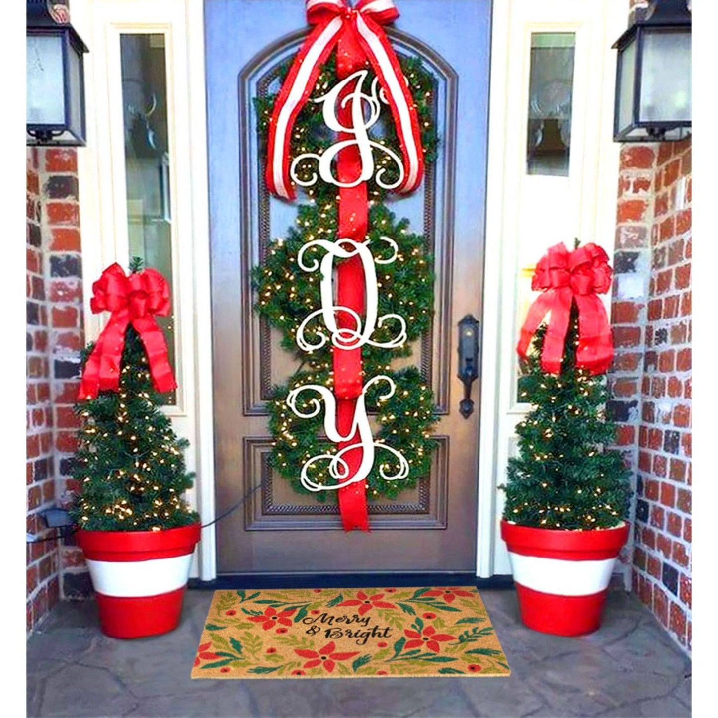 RugSmith Red Holiday Merry & Bright Area Rug, 18" x 30"Heart