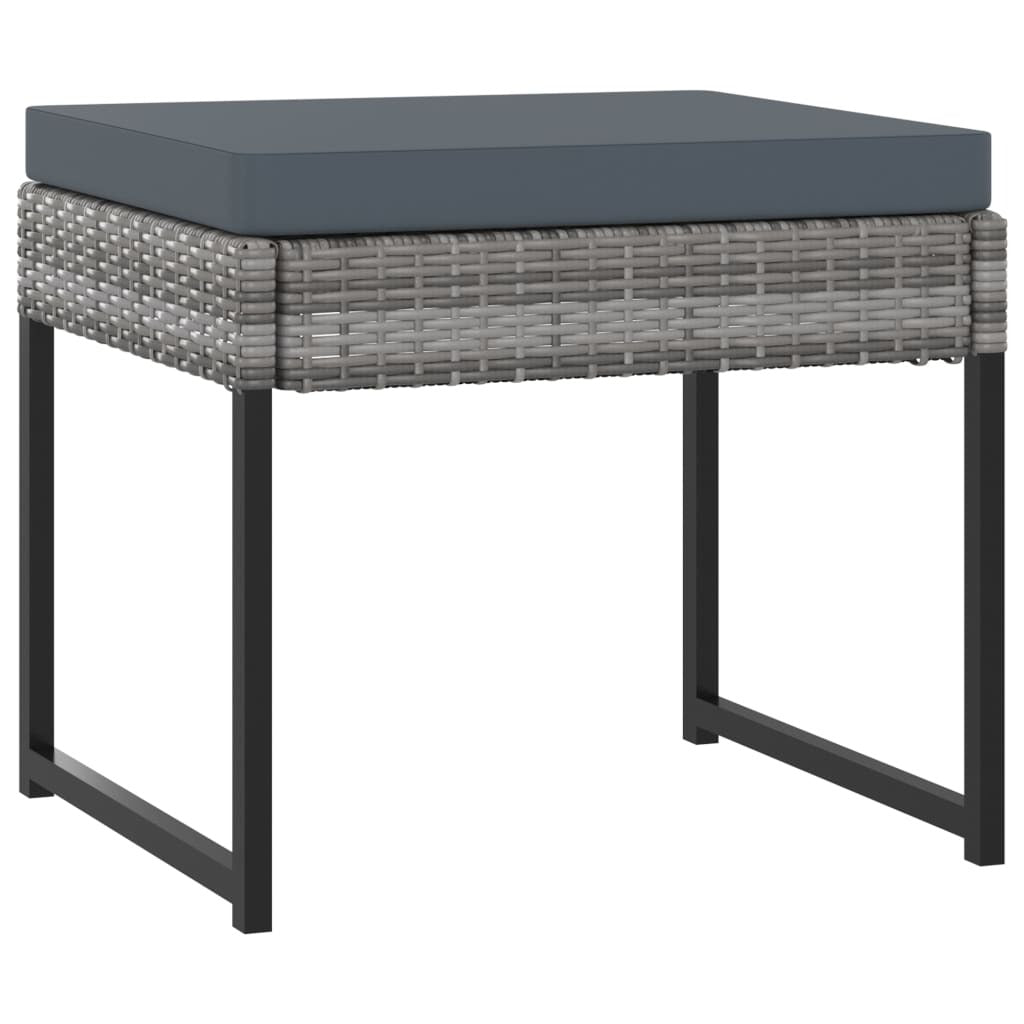 Garden Dining Set Grey Poly Rattan, Tempered Glass, Steel 10-Person