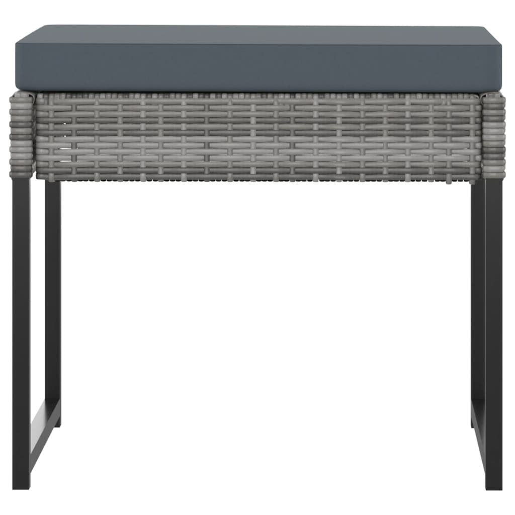 Garden Dining Set Grey Poly Rattan, Tempered Glass, Steel 10-Person