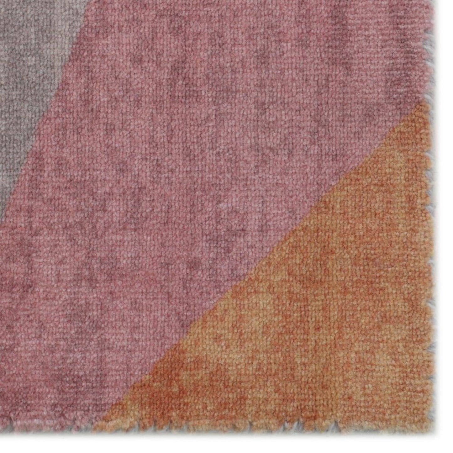 RugSmith Pink Pyramid Geometric Runner Rug, 2' x 6'Heart