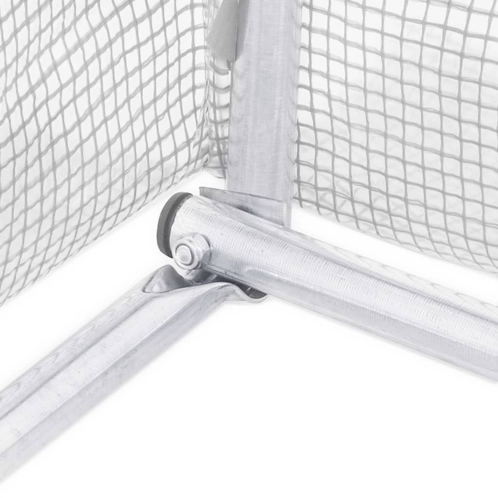 Greenhouse White Polyethylene mesh fabric and galvanized steel