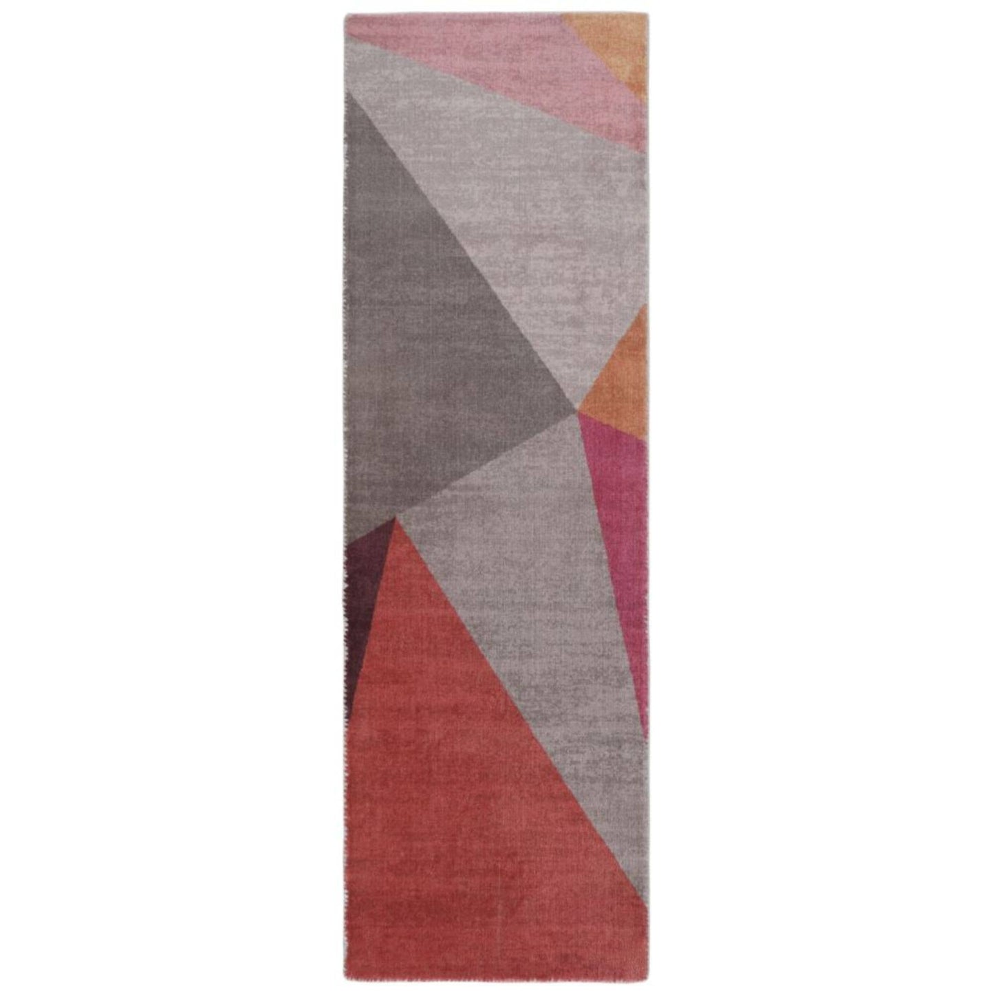 RugSmith Pink Pyramid Geometric Runner Rug, 2' x 6'Heart
