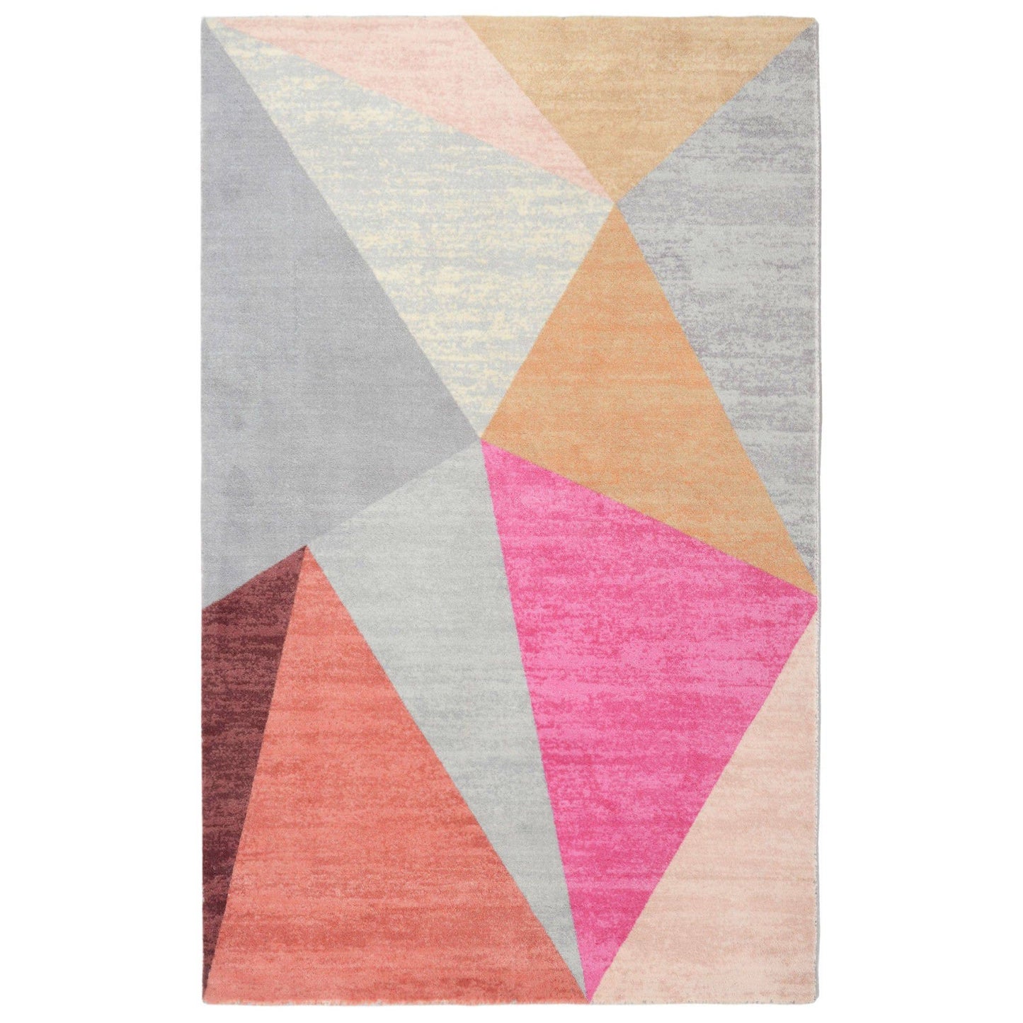 RugSmith Pink Pyramid Geometric Area Rug, 3' x 5'Heart