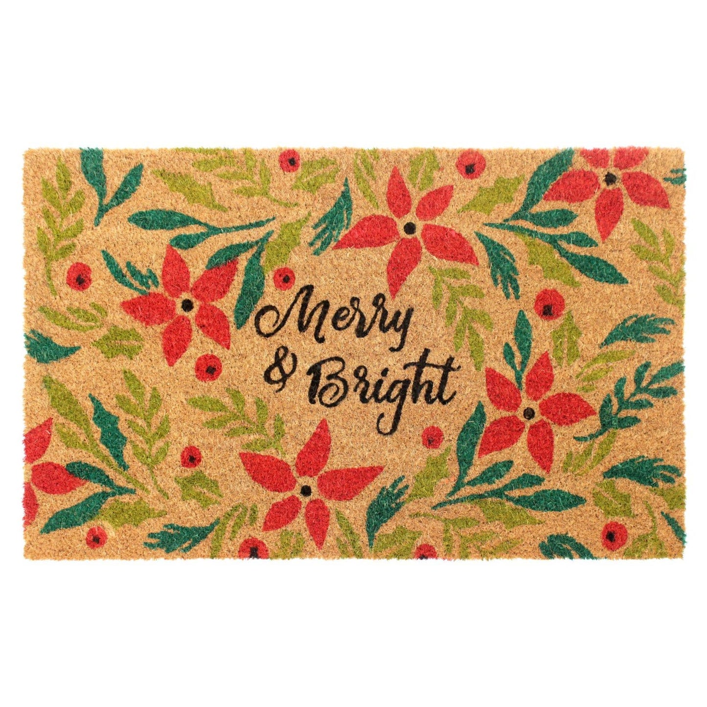 RugSmith Red Holiday Merry & Bright Area Rug, 18" x 30"Heart