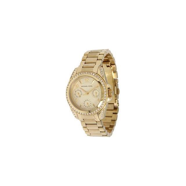 Michael Kors Blair Champagne Dial Gold-tone Stainless Steel Ladies Watch MK5639