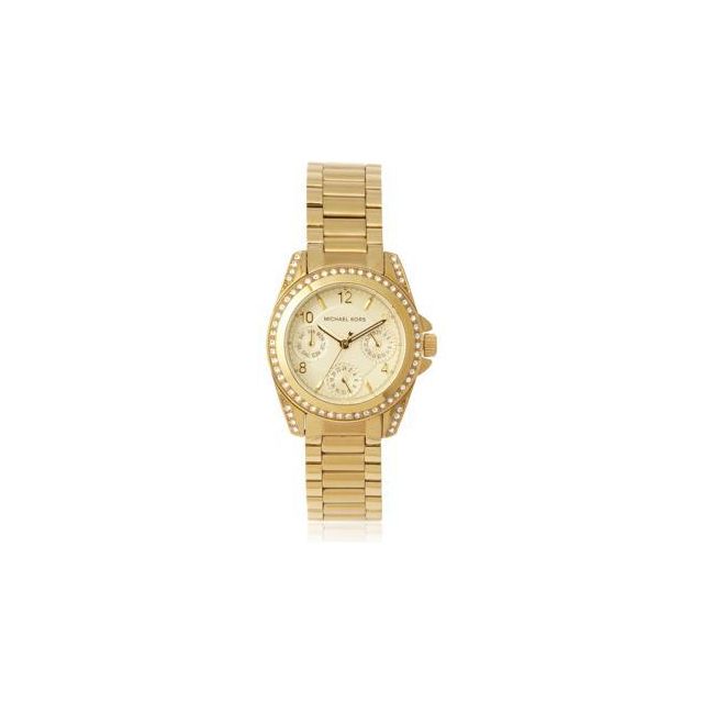 Michael Kors Blair Champagne Dial Gold-tone Stainless Steel Ladies Watch MK5639
