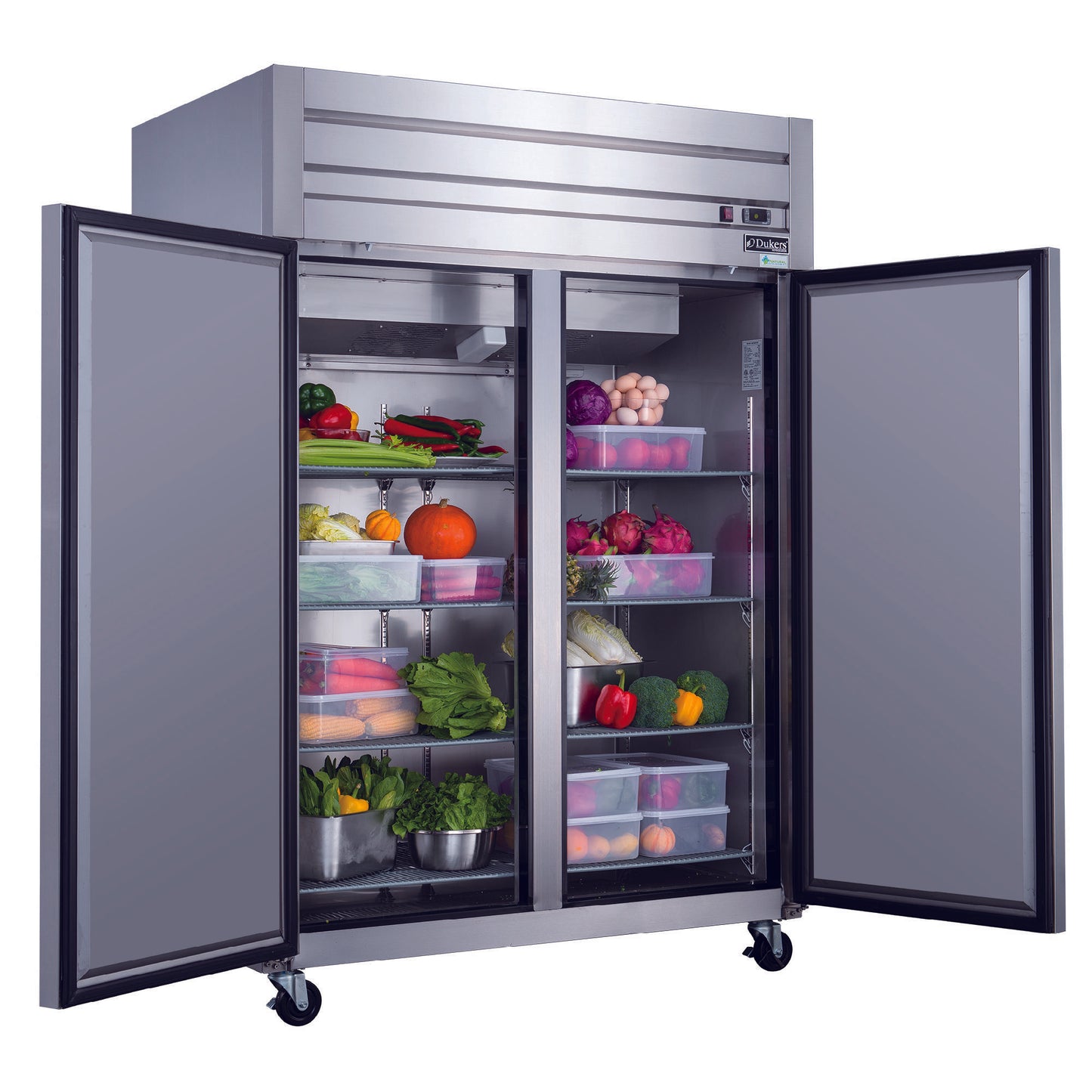 40.7 cu.ft. Commercial Upright Reach-in Refrigerator with 2 doors made by Stainless Steel