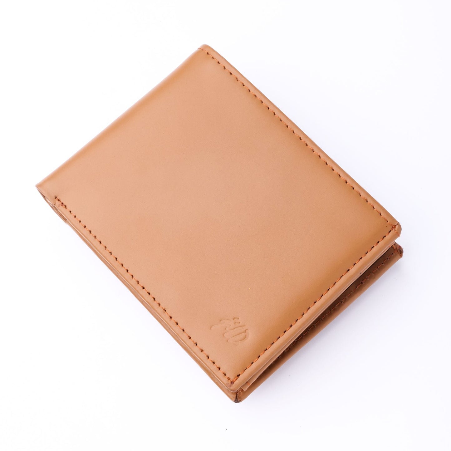 Minimalist Mens Leather Bi-Fold Wallet