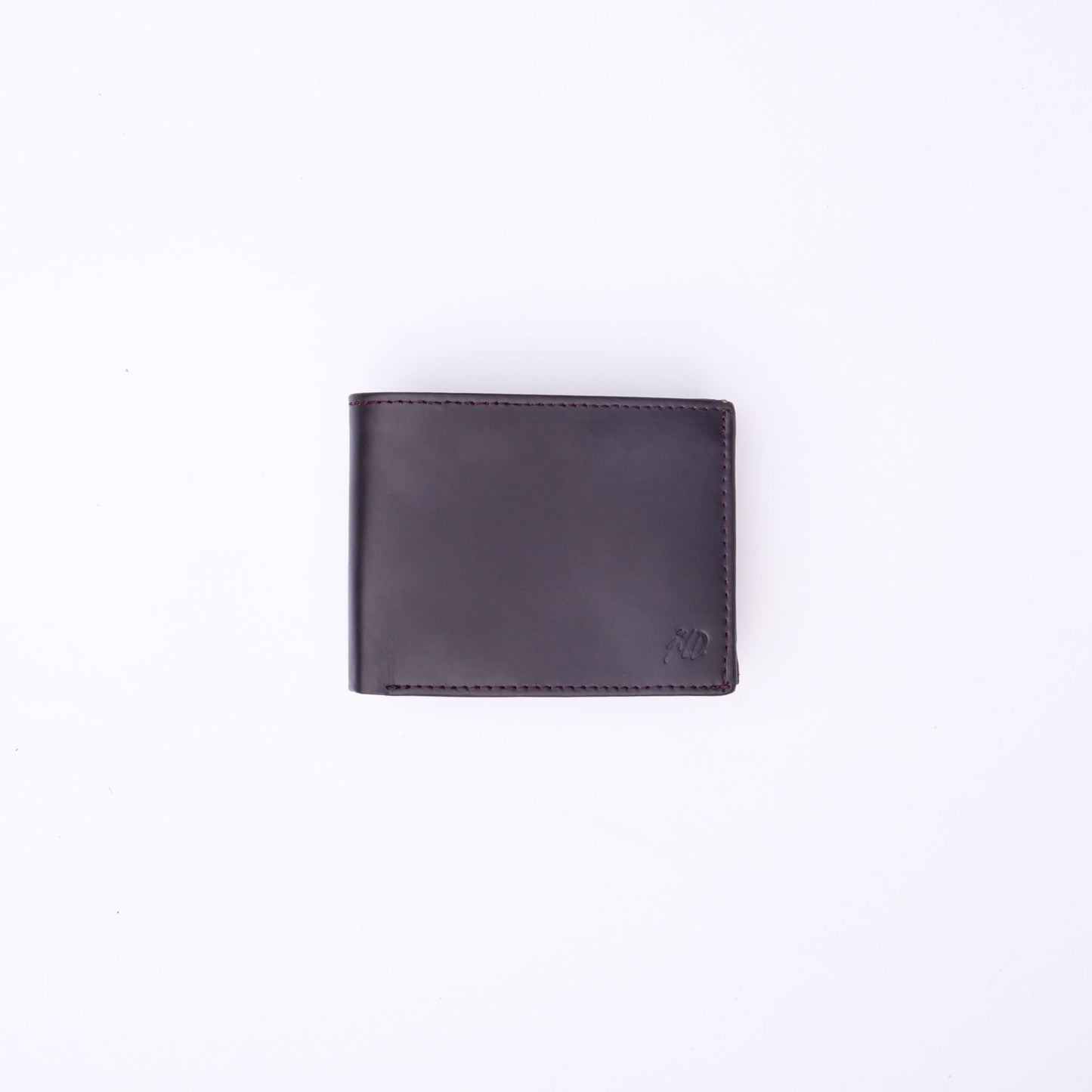 Minimalist Mens Leather Bi-Fold Wallet