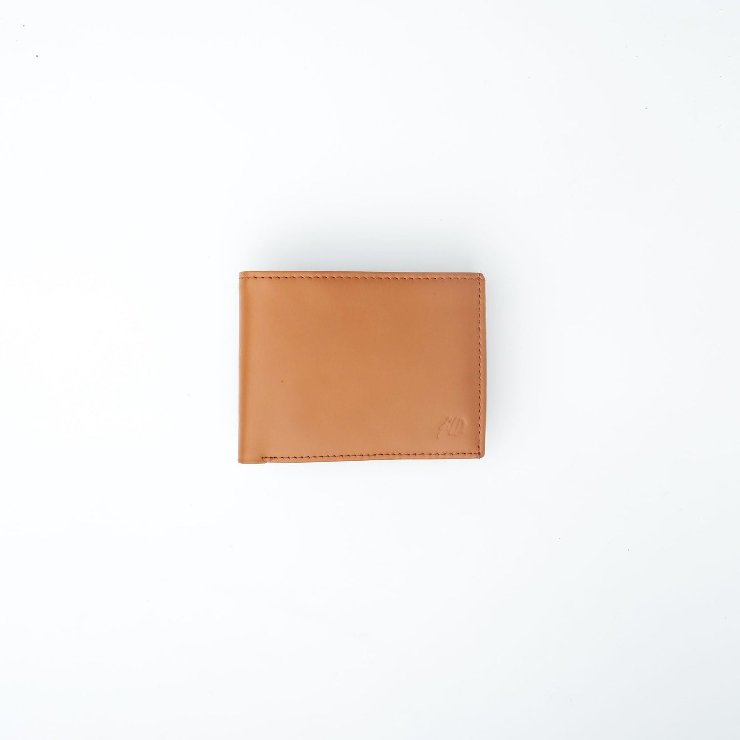 Minimalist Mens Leather Bi-Fold Wallet