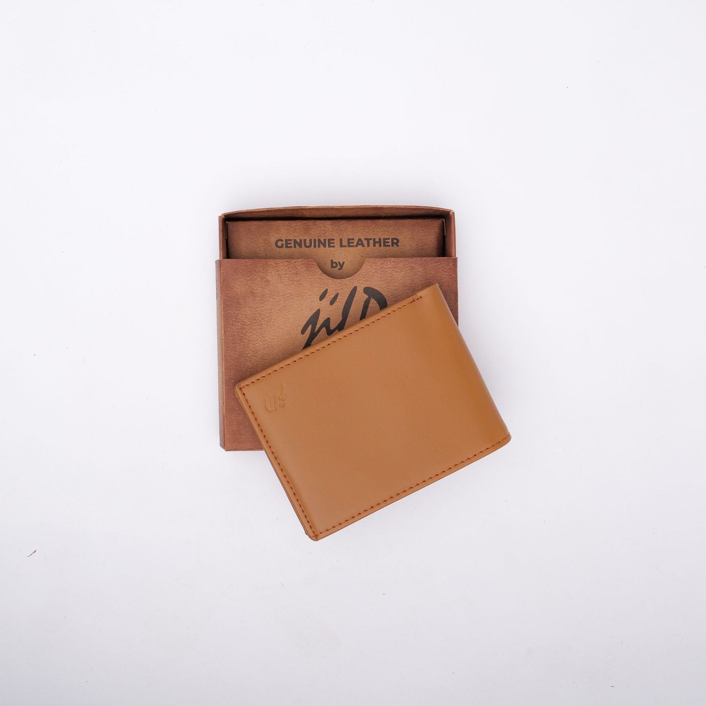 Minimalist Mens Leather Bi-Fold Wallet