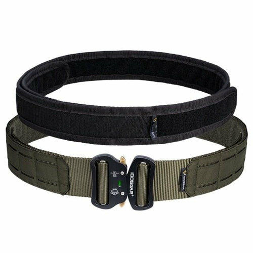 2 Inch Tactical Belt Quick Release Metal Buckle Laser MOLLE Mens Belts