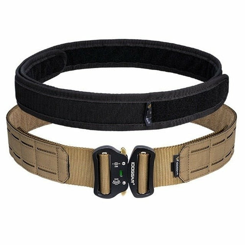 2 Inch Tactical Belt Quick Release Metal Buckle Laser MOLLE Mens Belts