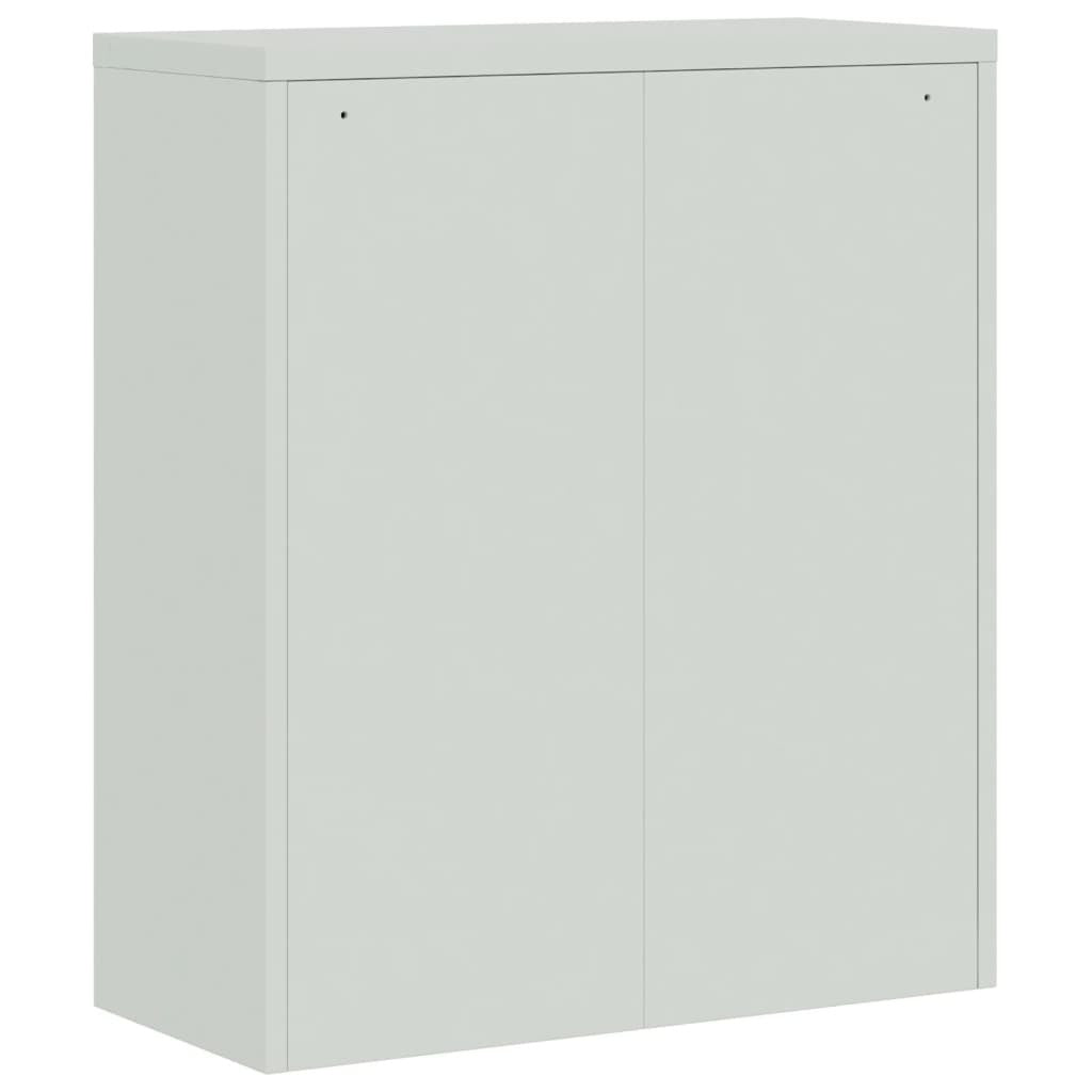 vidaXL File Cabinet Light Gray 35.4"x15.7"x57.1" Steel