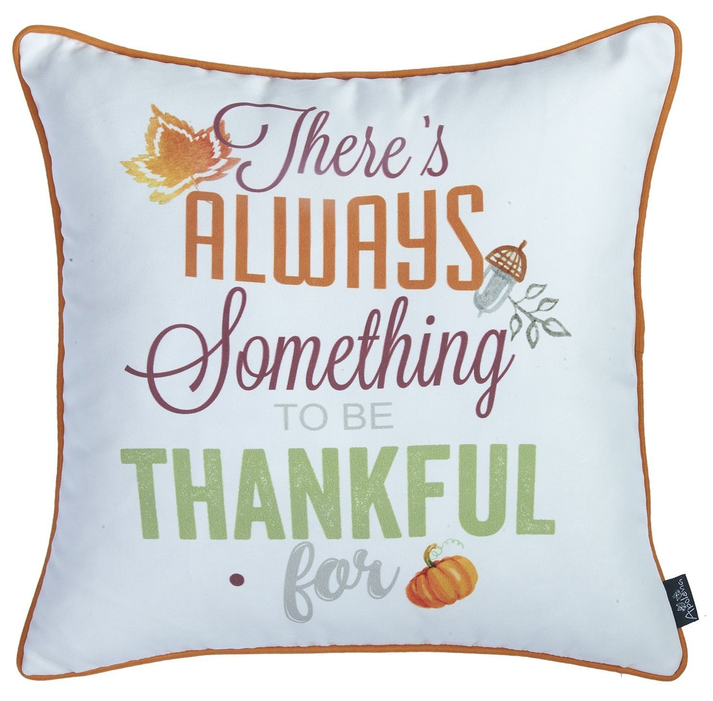 Set of 2 18inches Fall Thanksgiving Gingham Throw Pillow Cover