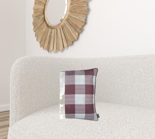 Set of 2 18inches Fall Thanksgiving Gingham Throw Pillow Cover