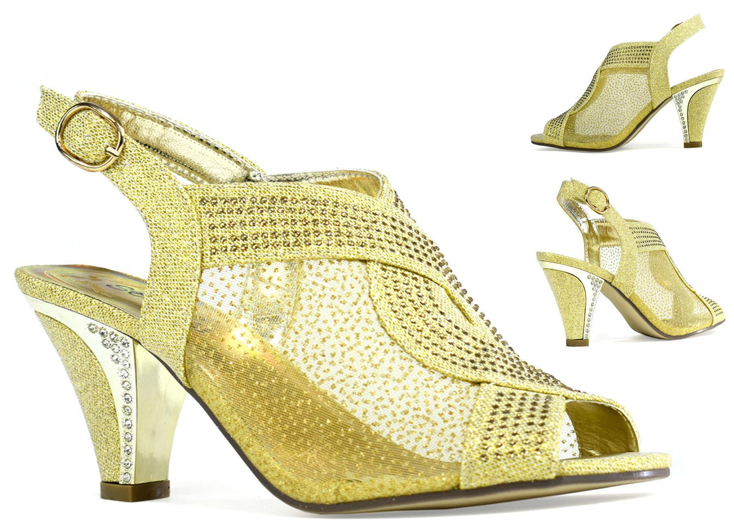 Maxine Net Heel Gold