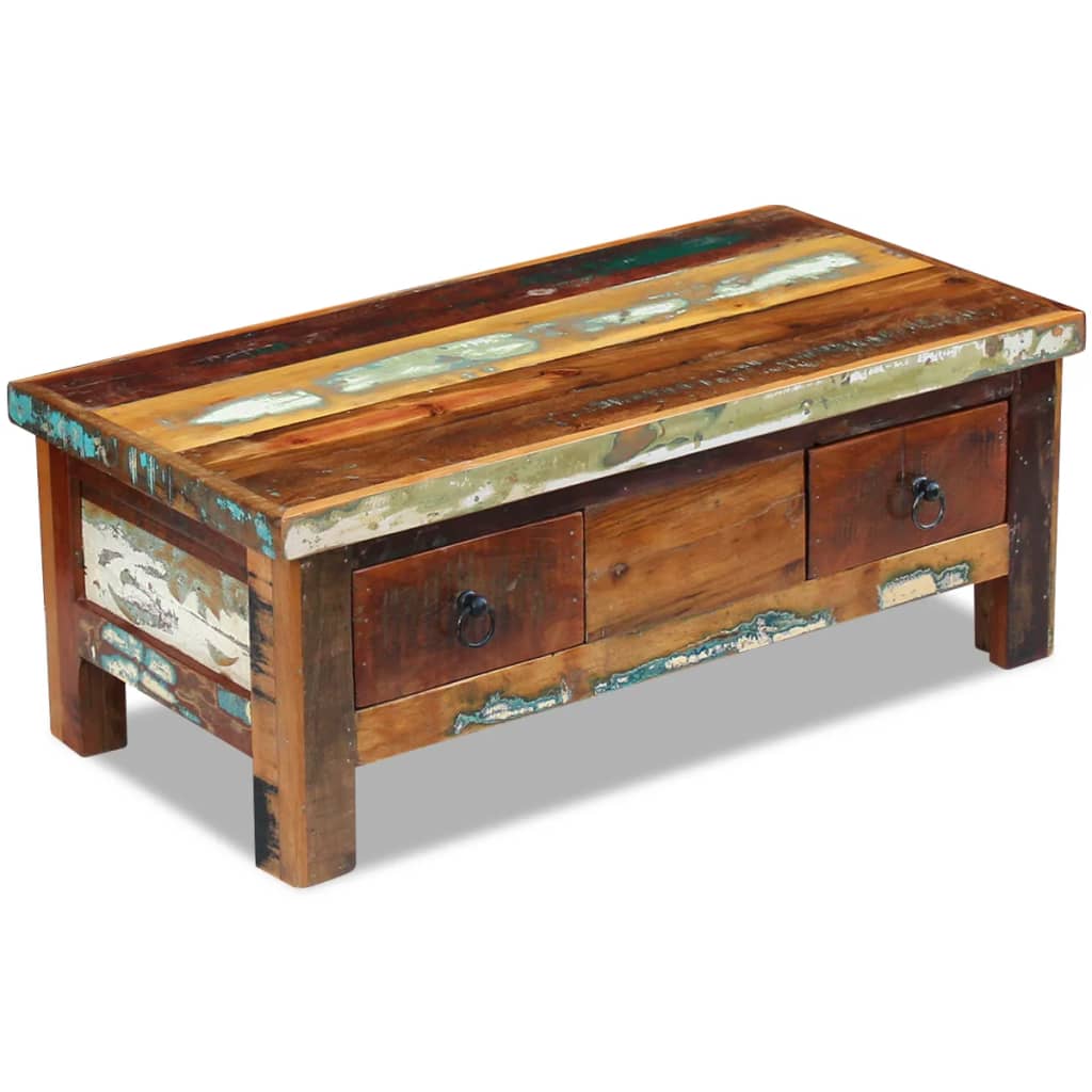 Coffee Table 35.4"x17.7"x13.8" Solid Mango Wood