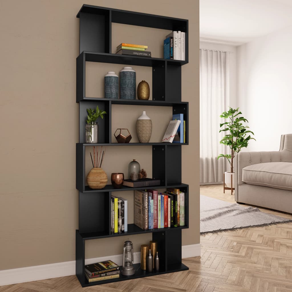 Book Cabinet/Room Divider White 31.5"x9.4"x75.6" Chipboard