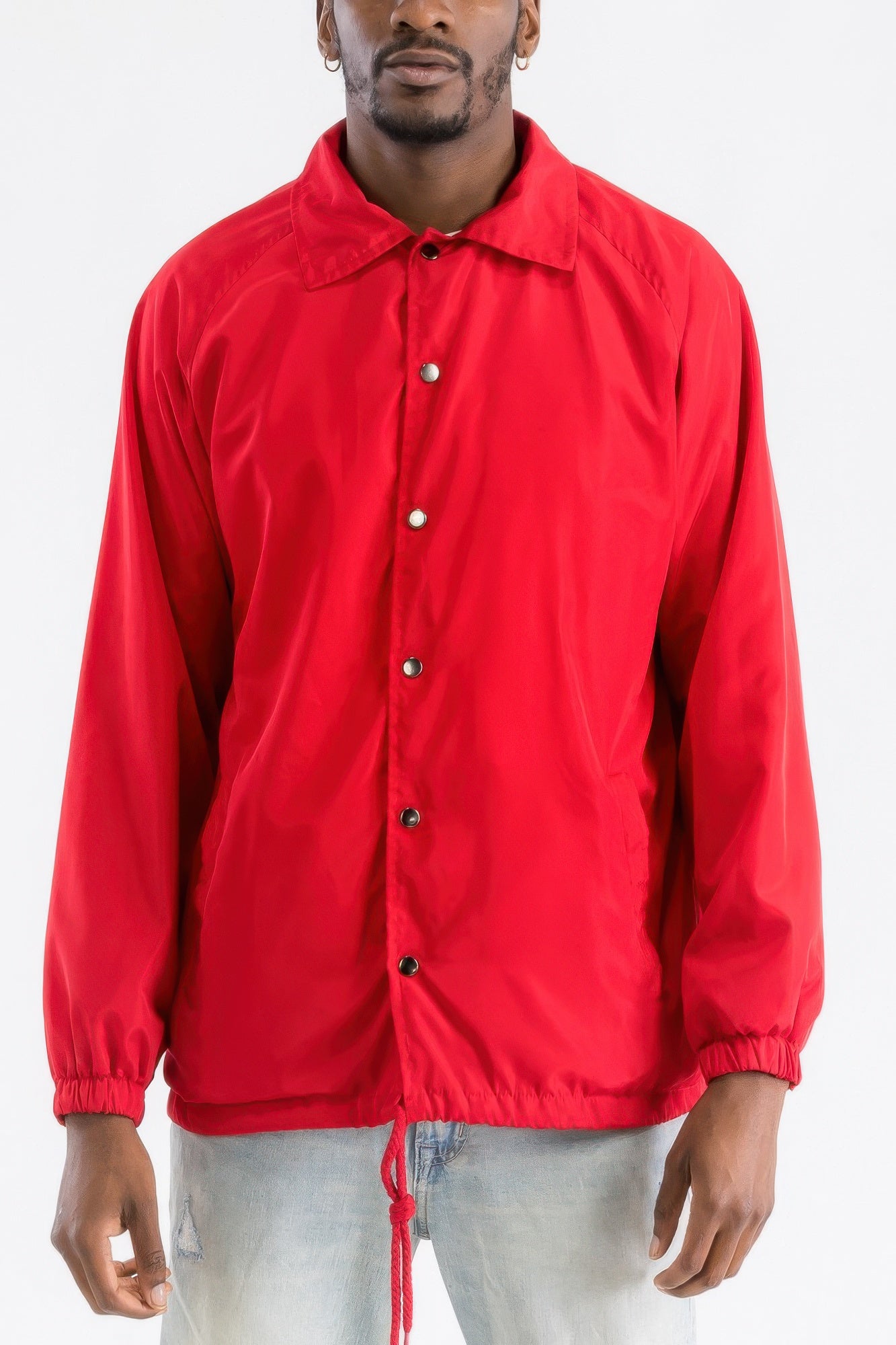 Men's Casual Windbreaker Coaches Jacket