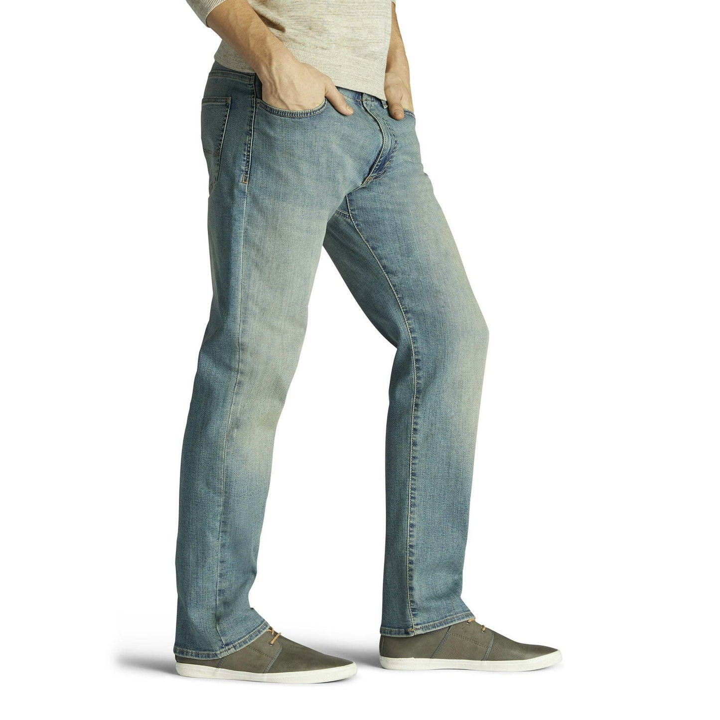 Lee Men's and Big Men's Extreme Motion Straight Fit Tapered Leg Jeans