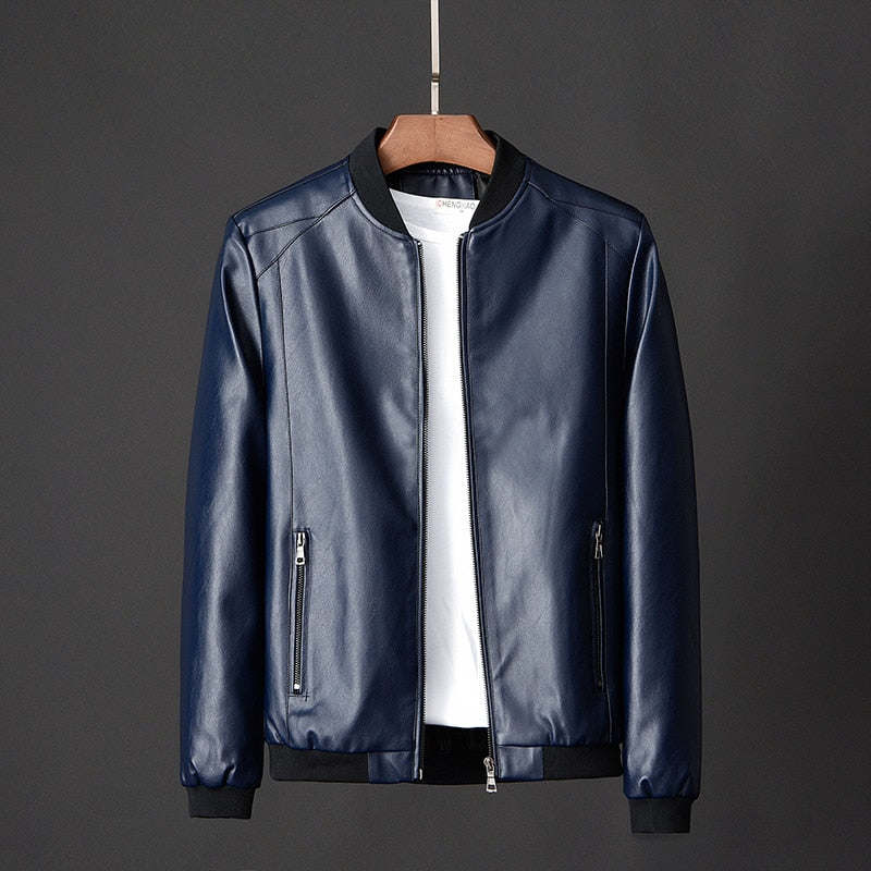 Leather Jacket Men Plus Size Blazer Casual Men's Jackets Motorcycle Wind breaker