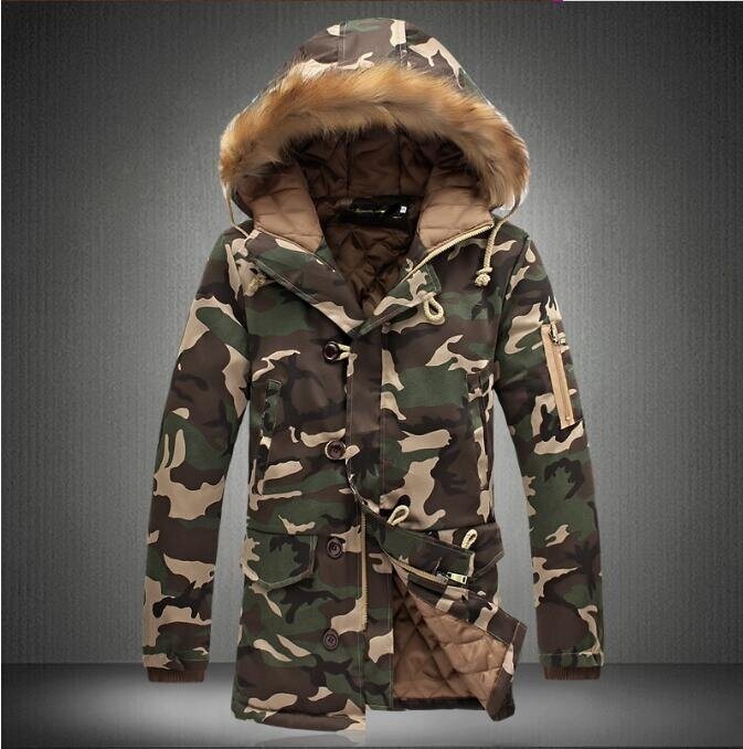 Fleece Coats Winter Thicken Cotton Parka Jacket with Hood