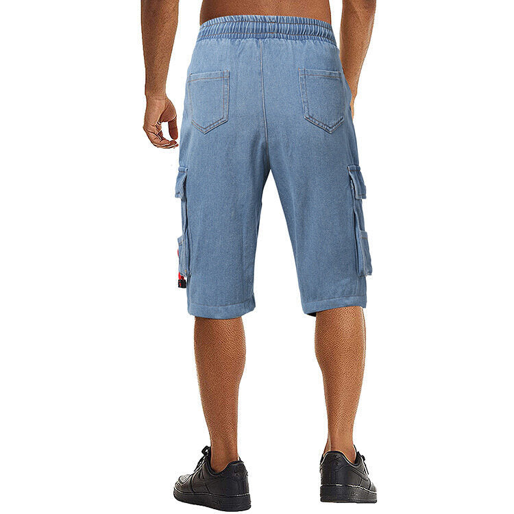 Men's Jeans Work Denim Shorts with Cargo Pockets