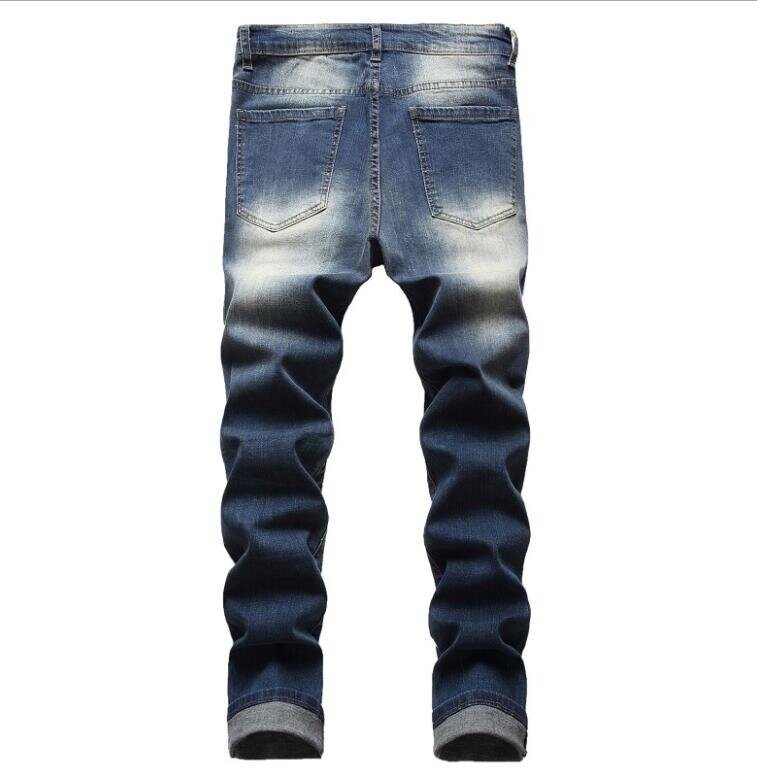 Men Jeans Slim Fit Denim Pants