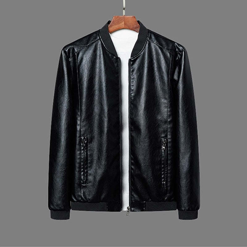 Leather Jacket Men Plus Size Blazer Casual Men's Jackets Motorcycle Wind breaker